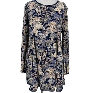 PPLA Clothing Floral Long Sleeve Dress Size Large